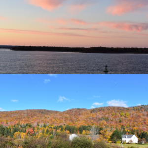 Tatamagouche water front and fall scene in Northern Nova Scotia